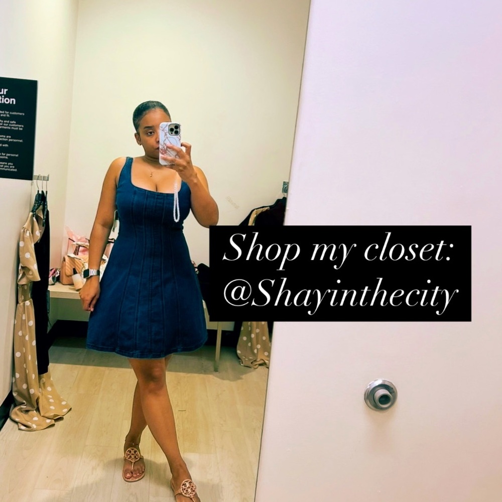 Blue Denim Dress - Picture 1 of 4